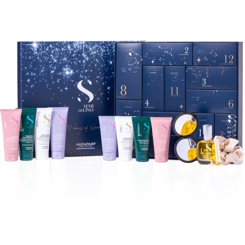 Semi di Lino Advent Calendar kalendarz adwentowy na piękne włosy i skórę