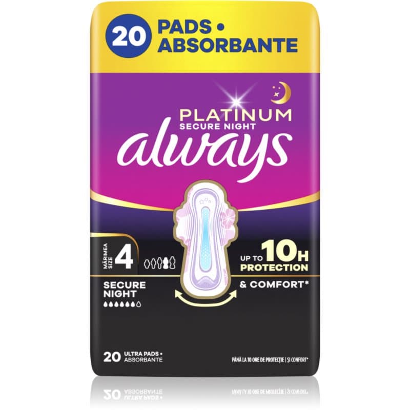 Platinum Secure Night Size 4 podpaski na noc