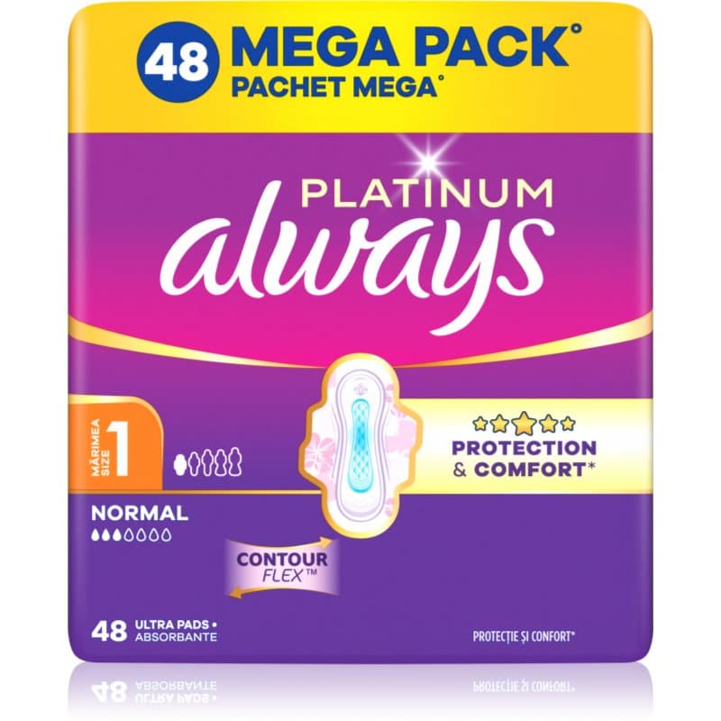 Platinum Normal Size 1 podpaski ze skrzydełkami