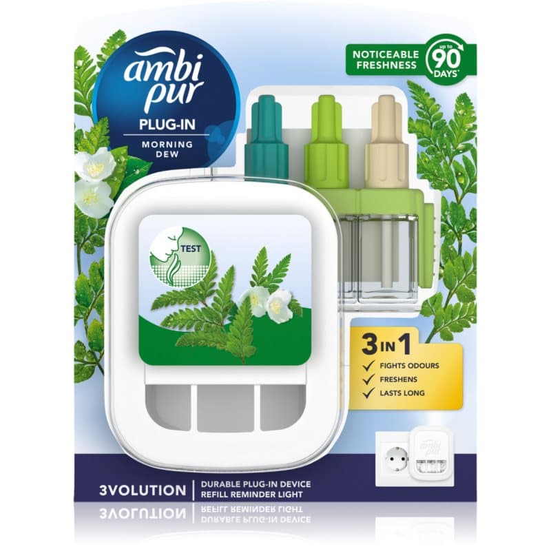 AmbiPur 3volution Morning Dew elektryczny odświeżacz powietrza z napełnieniem