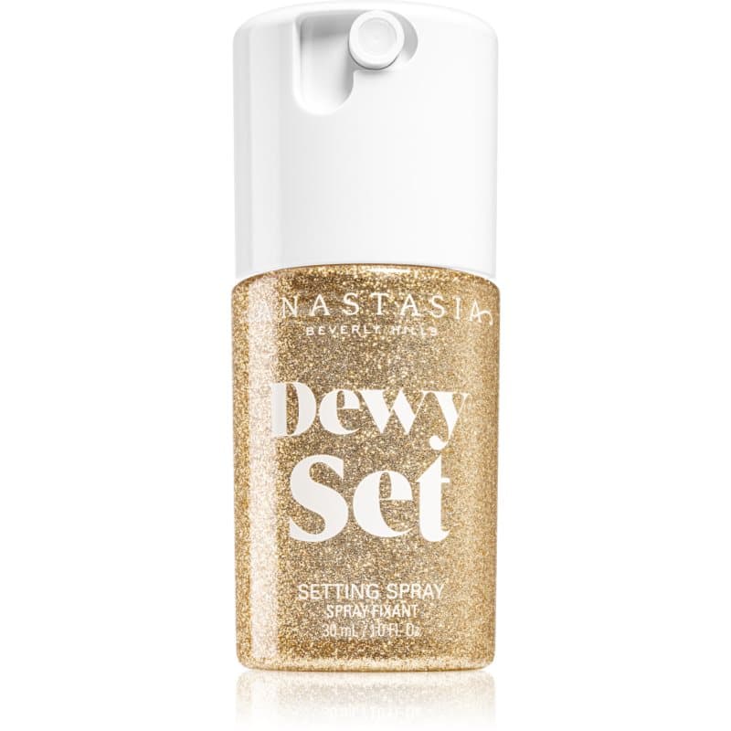 Dewy Set Setting Spray Mini mgiełka rozświetlająca do twarzy z zapachem Coconut & Vanilla