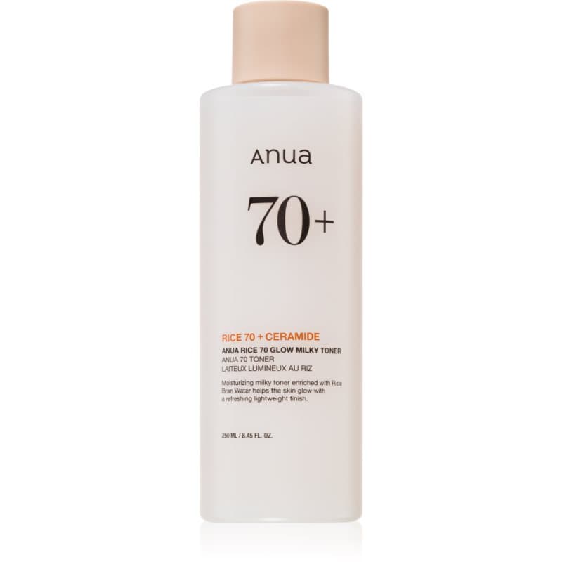 Rice 70+ Glow Milky Toner tonik nawilżający z efektem rozświetlającym