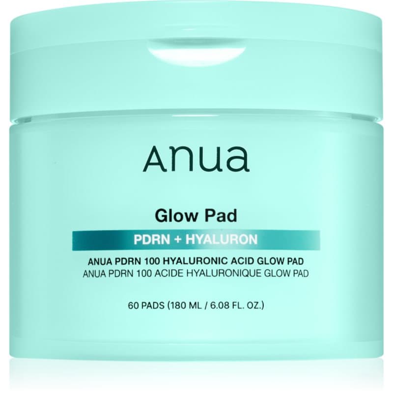PDRN 100 Hyaluronic Acid Glow Pad tonizujące płatki do twarzy do nawilżenia i ujędrnienia skóry