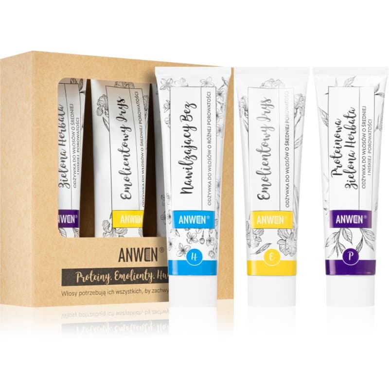 Proteins . Emollients . Humectants odżywka do włosów wygodne opakowanie 3 x Medium Porosity
