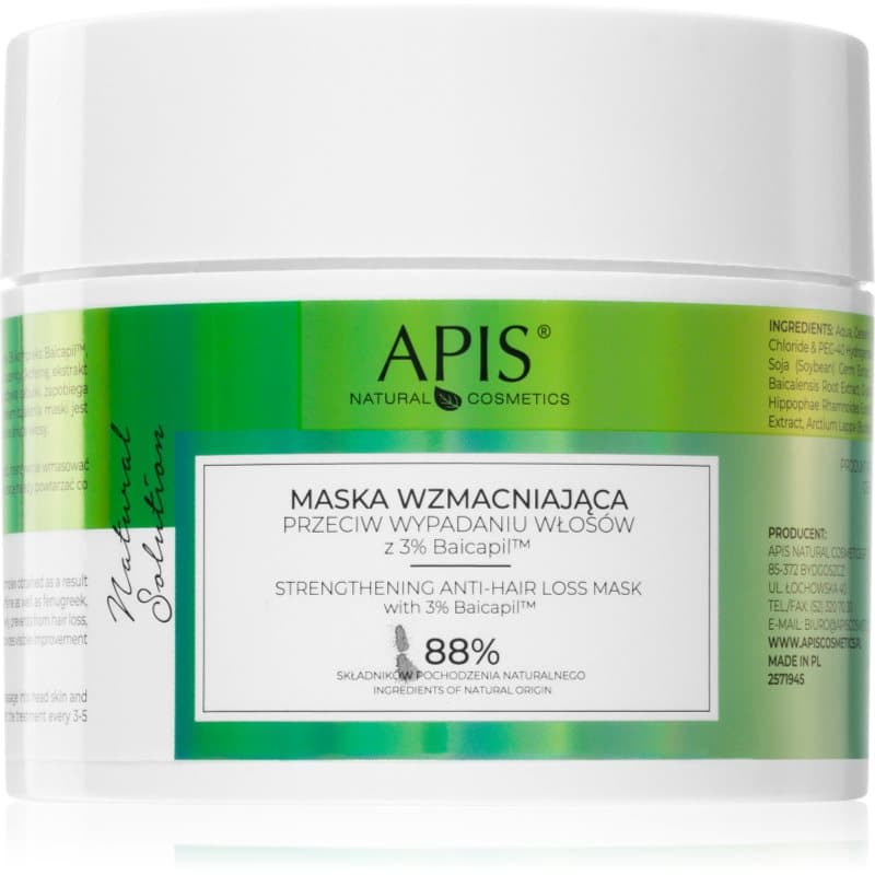 Natural Solution 3% Baicapil maseczka wzmacniająca do słabych włosów z tendencją do wypadania