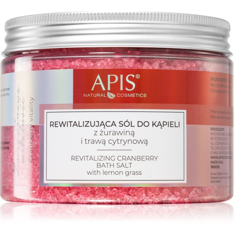 Cranberry Vitality relaksująca sól do kąpieli z minerałami z Morza Martwego