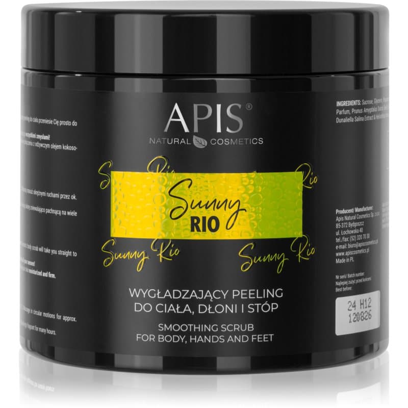 Sunny Rio wygładzający peeling do ciała dłoni i stóp