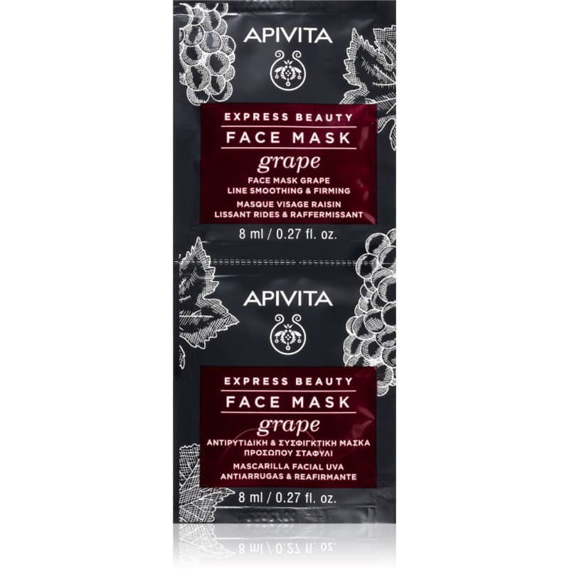 Express Beauty Firming Face Mask Grape maseczka do twarzy przeciwzmarszczkowa i ujędrniająca