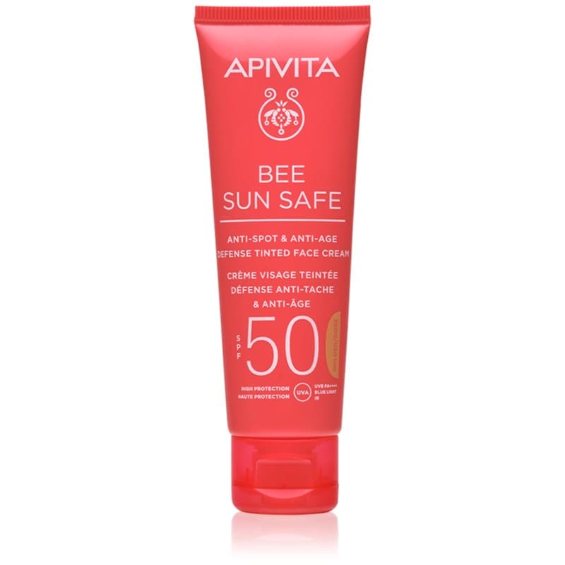 Bee Sun Safe Anti-Spot and Anti-Age Tinted Face Cream SPF50 ochronny krem tonujący do twarzy SPF 50 odcień Tinted