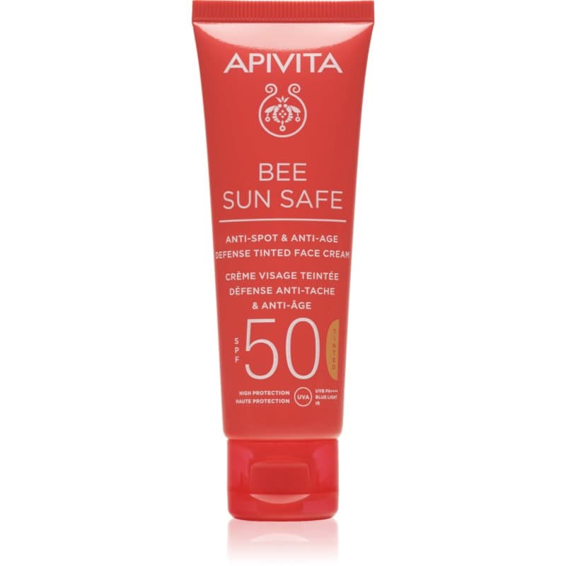 Bee Sun Safe Anti-Spot and Anti-Age Tinted Face Cream SPF50 ochronny krem tonujący do twarzy SPF 50 odcień Tinted