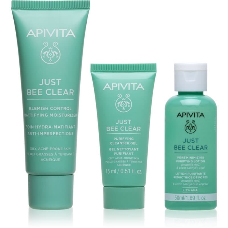 Just Bee Clear Routine Mini Set zestaw przeciw trądzikowi
