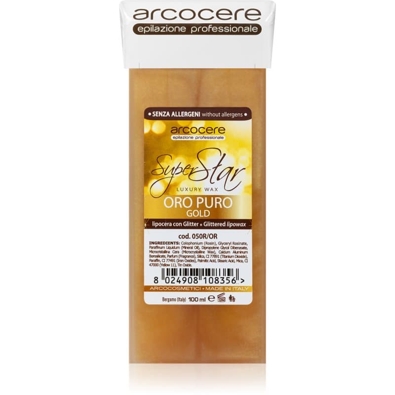 Professional Wax Oro Puro Gold wosk do depilacji z brokatem napełnienie