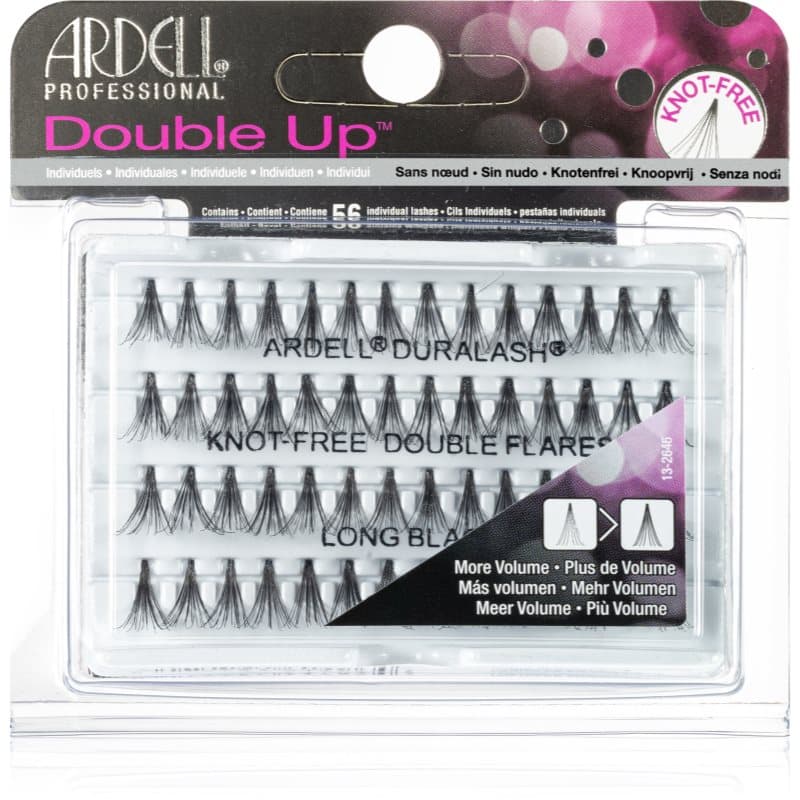 Double Up kępki rzęs bez węzełków rozmiar Long Black