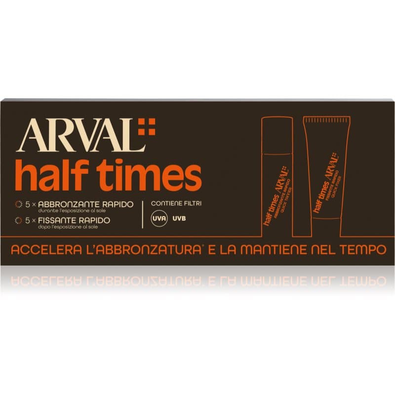 Half Times Fast Tanning Bottle + Tube Set olejek ochronny przyspieszający opalanie