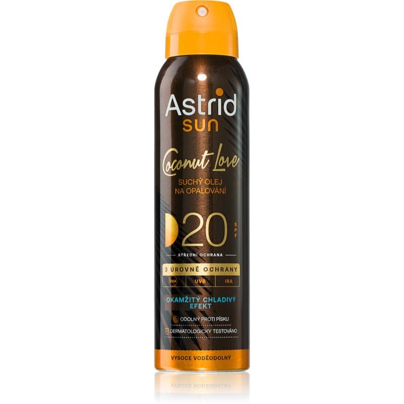 Sun Coconut Love suchy olejek do opalania SPF 20 ze średnią ochroną UV