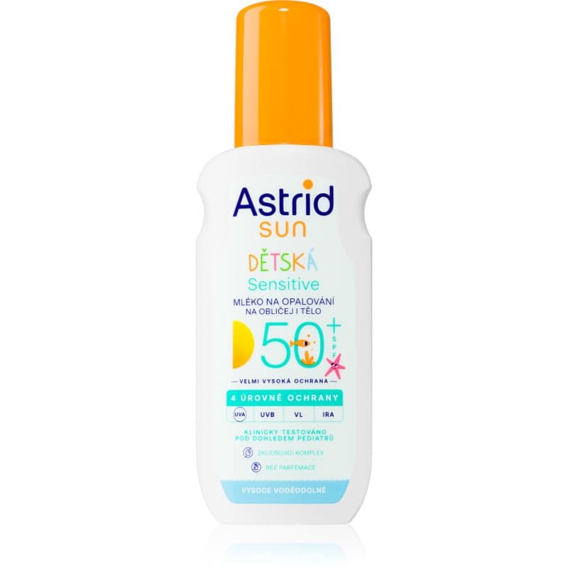 Sun Sensitive mleczko do opalania dla dzieci SPF 50+ w sprayu