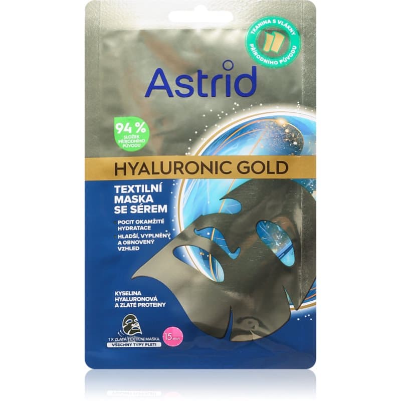 Hyaluronic Gold maska w płachcie o natychmiastowym działaniu ujędrniającym i wygładzającym