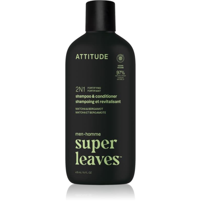 Super Leaves Matcha & Bergamot szampon i odżywka 2 w 1 dla mężczyzn