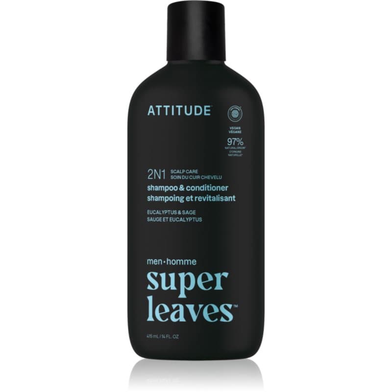 Super Leaves Men's Shampoo and Conditioner 2-in-1 szampon z odżywką 2w1 dla mężczyzn Eucalyptus & Sage