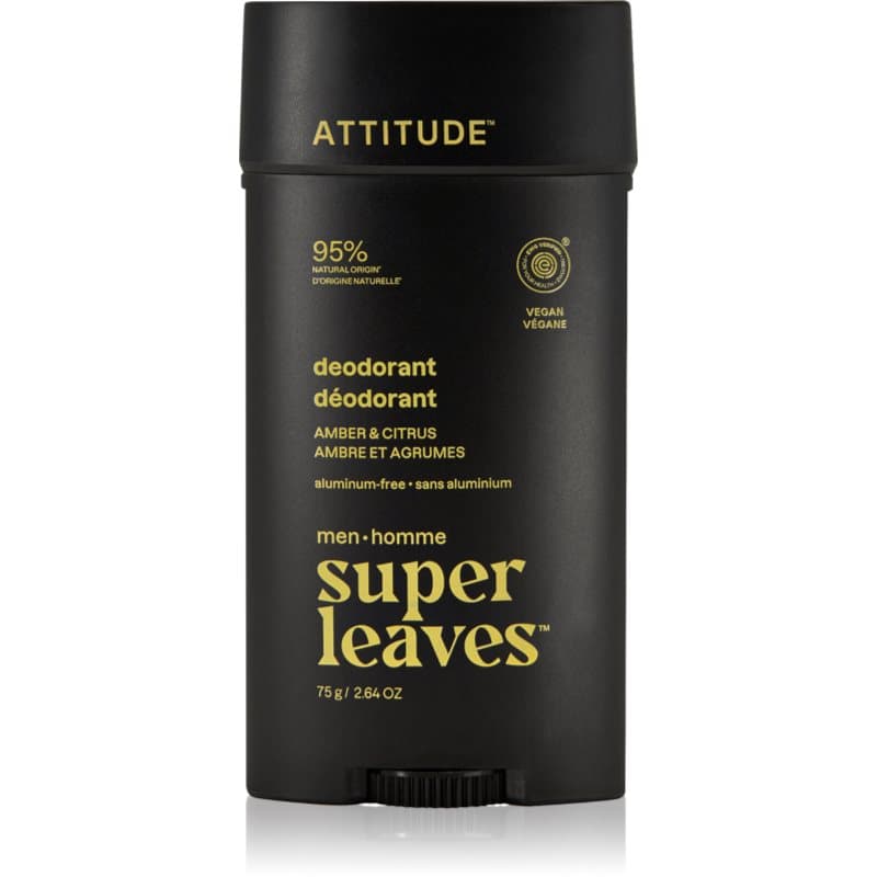 Super Leaves Men Deodorant dezodorant dla mężczyzn Amber & Citrus