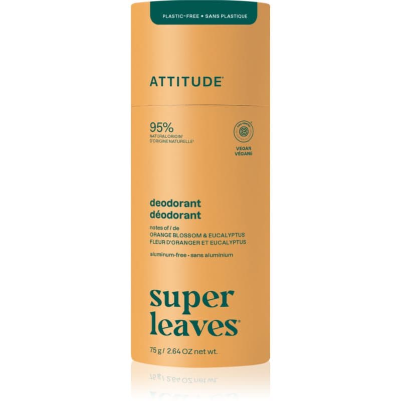 Super Leaves Natural Deodorant naturalny dezodorant w sztyfcie bez aluminium Orange Blossom & Eucalyptus