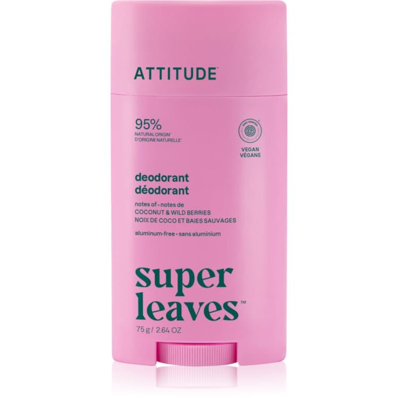 Super Leaves Natural Deodorant dezodorant Coconut and Wild Berries