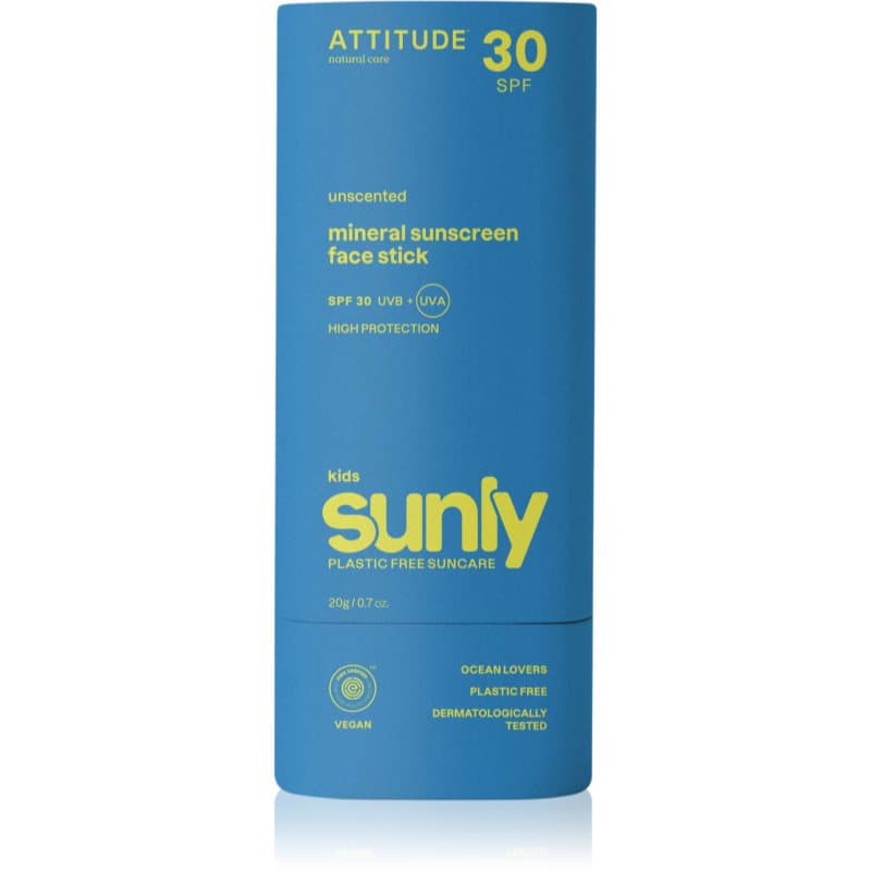 Sunly Kids Face stick krem mineralny do opalania w sztyfcie dla dzieci SPF 30