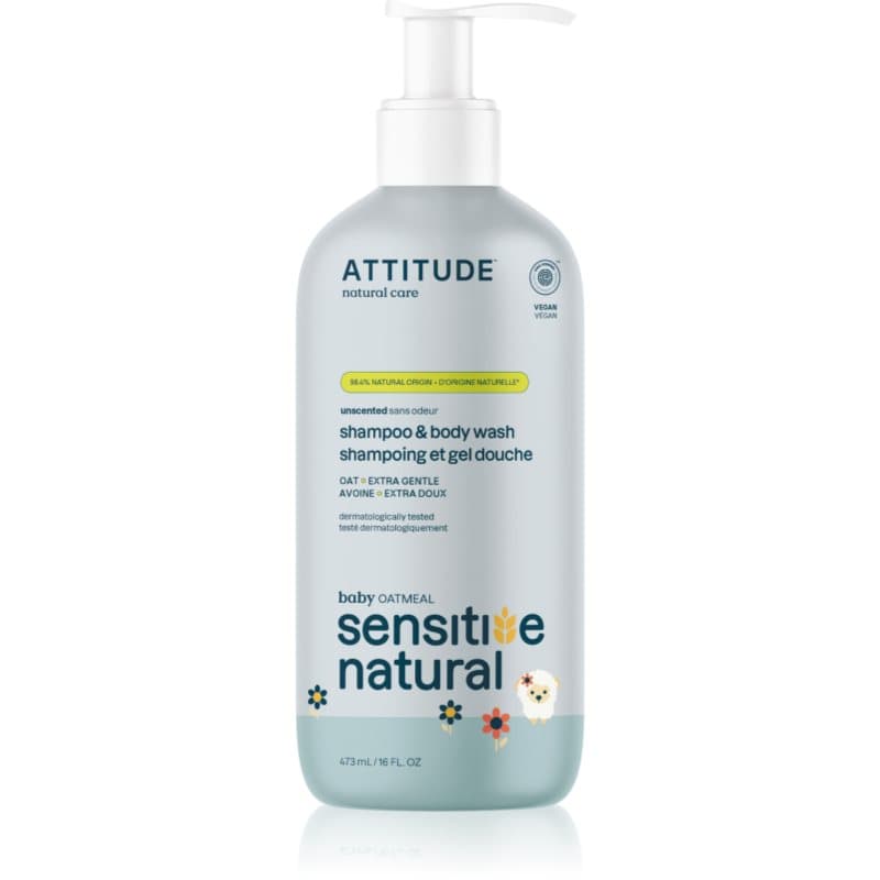 Sensitive Natural Baby Oatmeal szampon i żel do mycia 2w1 do skóry wrażliwej dla dzieci
