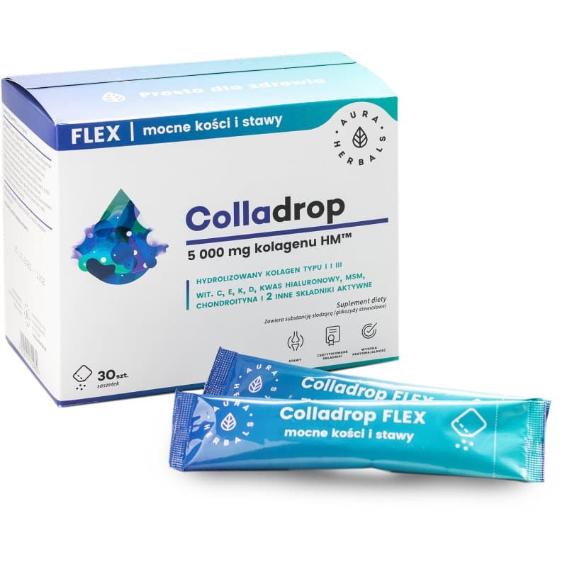 Colladrop Flemg kolagen morski na piękne włosy, skórę i paznokcie