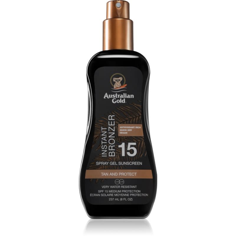 Spray Gel Sunscreen With Instant Bronzer spray brązujący SPF 15
