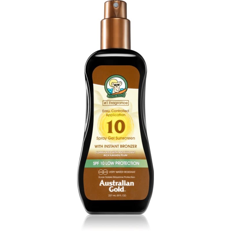 Spray Gel Sunscreen With Instant Bronzer spray ochronny do opalania z bronzerem SPF10