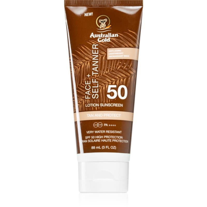 Face + Self Tanner samoopalający krem do twarzy SPF 50