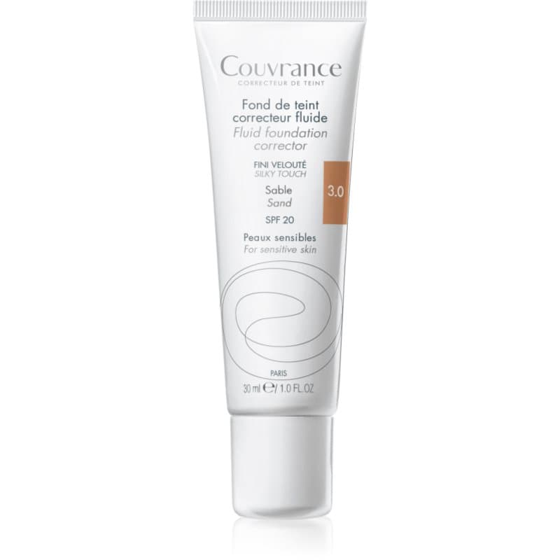 Couvrance Fluid Foundation Corrector podkład kryjący w płynie SPF 20 odcień 3.0 Sand