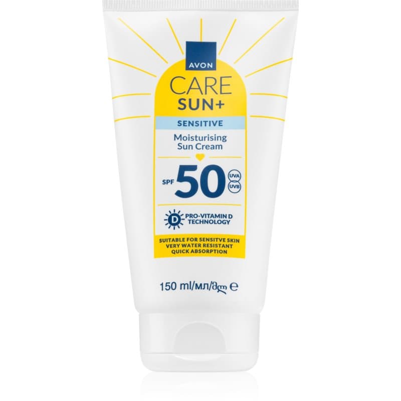 Care Sun + Sensitive krem nawilżający do opalania dla cery wrażliwej SPF 50