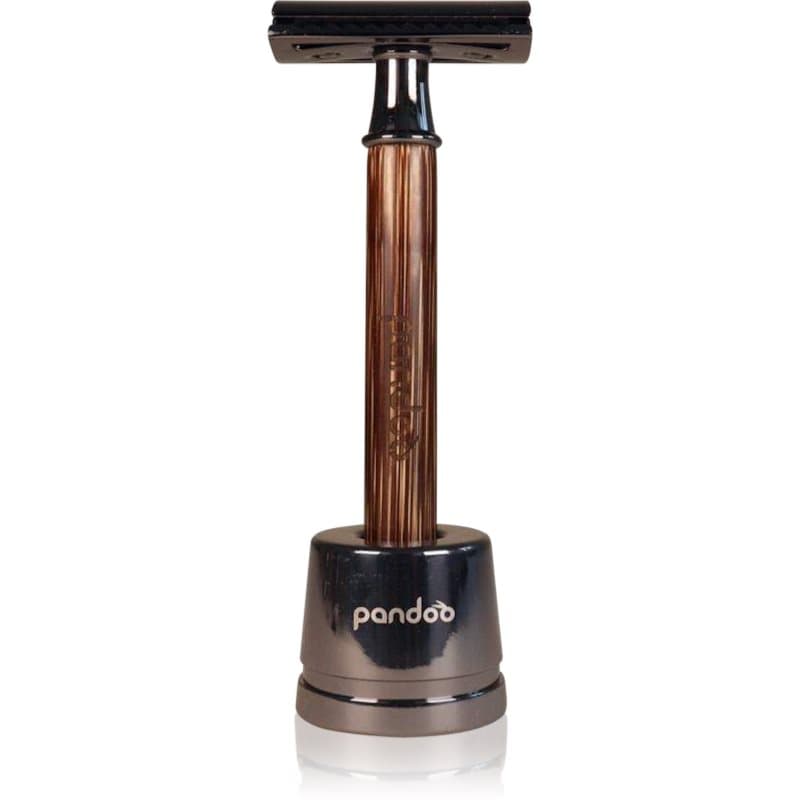 Bamboo Safety Razor maszynka do golenia + zapasowa główka 10 ks Slim Handle