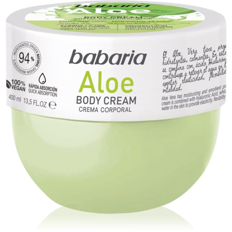 Aloe Vera nawilżający krem do ciała do skóry wrażliwej