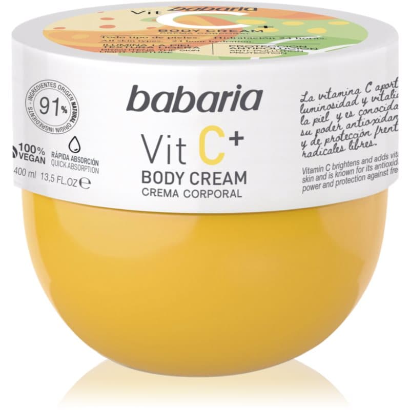 Vitamin C nawilżający krem do ciała do wszystkich rodzajów skóry