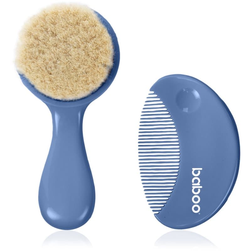 Baby Hair Brush and Comb Set zestaw do włosów dla dzieci od urodzenia Blue Haze
