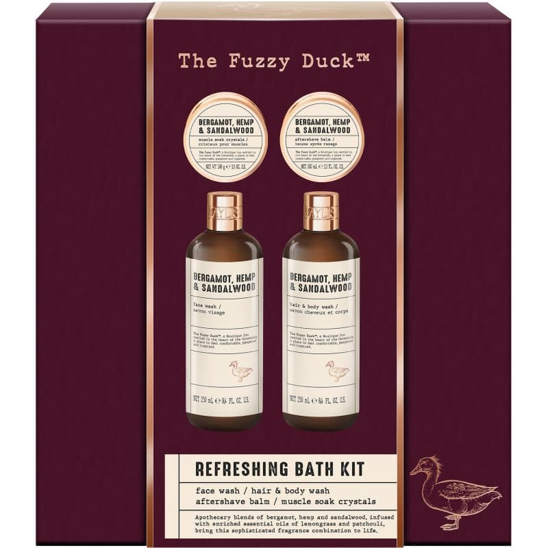 The Fuzzy Duck Bergamot, Hemp & Sandalwood zestaw upominkowy dla mężczyzn