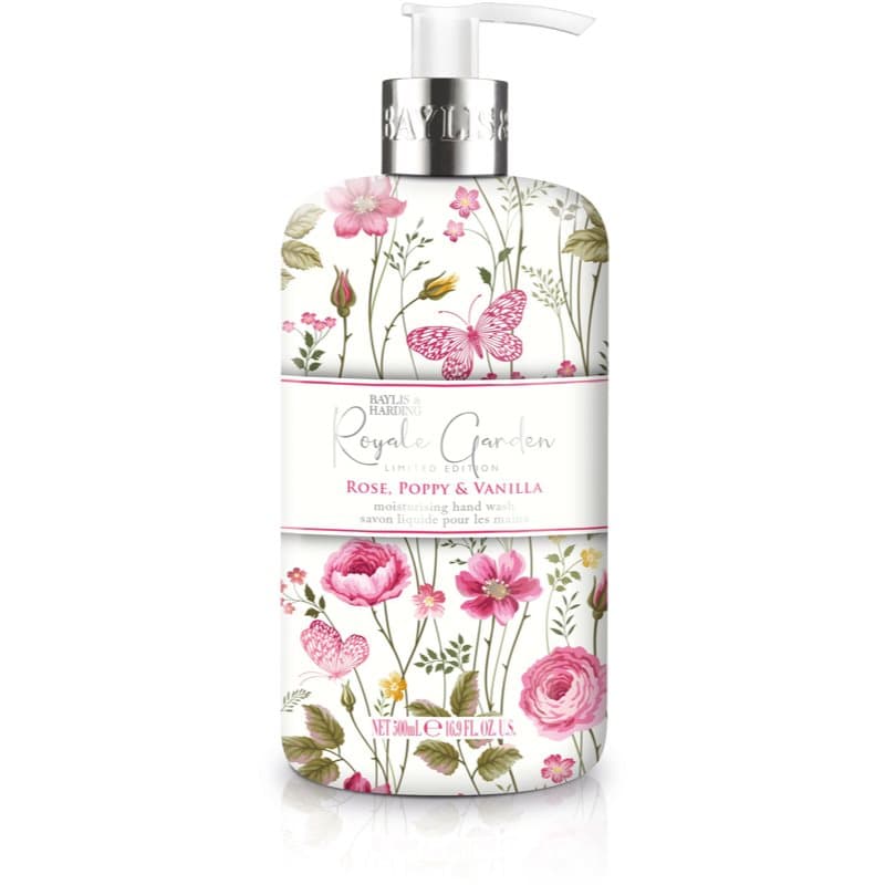 Royale Garden Rose, Poppy & Vanilla mydło w płynie do rąk