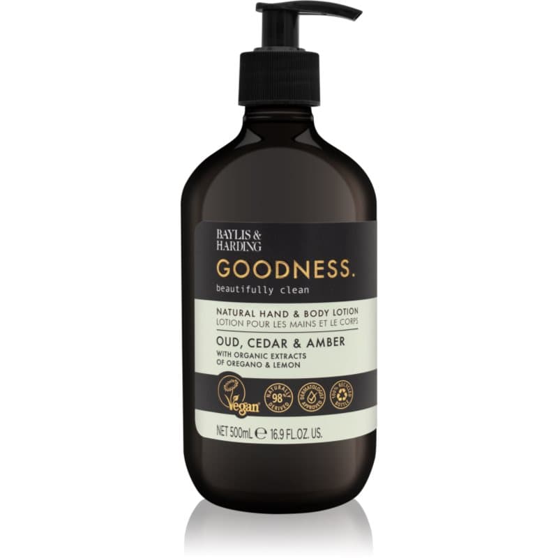 Goodness Oud, Cedar & Amber delikatne mleczko do ciała
