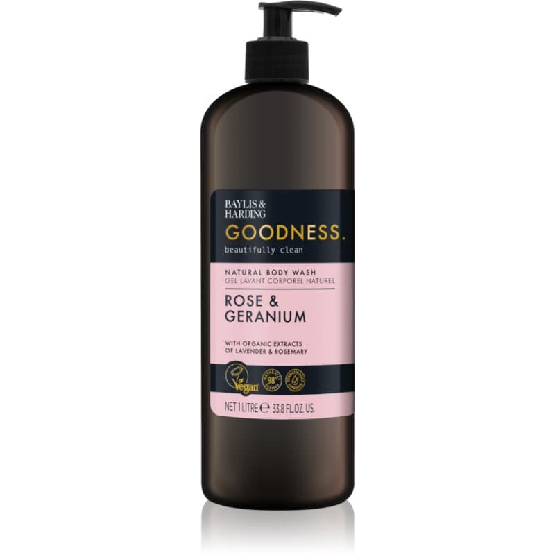 Goodness Rose & Geranium żel pod prysznic