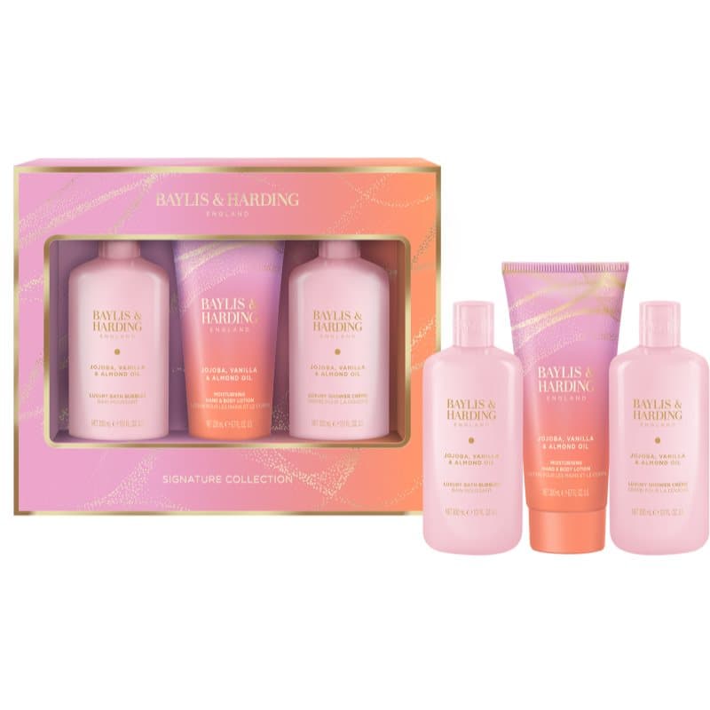 Jojoba, Vanilla & Almond Oil zestaw upominkowy dla kobiet z olejkiem migdałowym