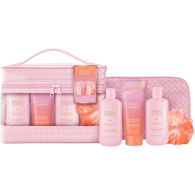 Jojoba, Vanilla & Almond Oil zestaw upominkowy torebka kosmetyczna
