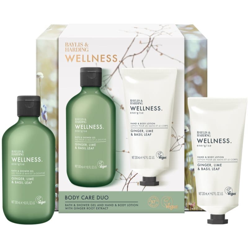 Wellness. Energise zestaw upominkowy do ciała Ginger, Lime & Basil Leaf