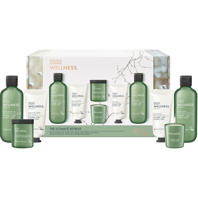 Wellness. Energise zestaw upominkowy Ginger, Lime & Basil Leaf