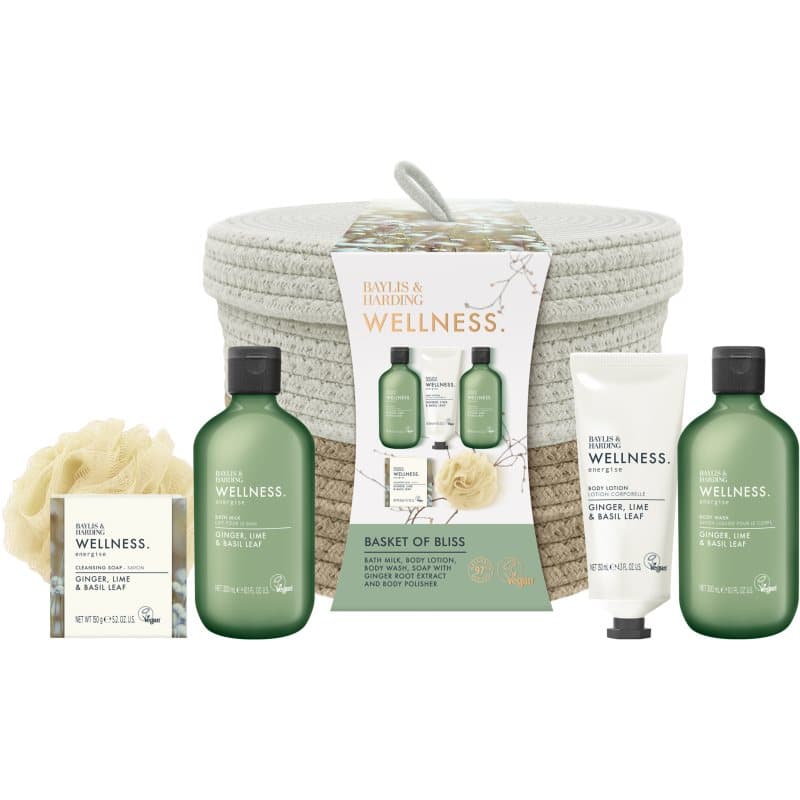 Wellness. Energise zestaw upominkowy Ginger, Lime & Basil Leaf