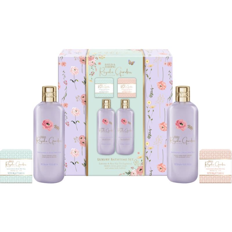 Royale Garden Lavender & Rose Hip Tea zestaw upominkowy do kąpieli