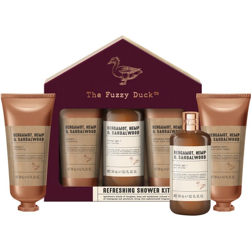 The Fuzzy Duck Bergamot, Hemp & Sandalwood zestaw upominkowy dla mężczyzn