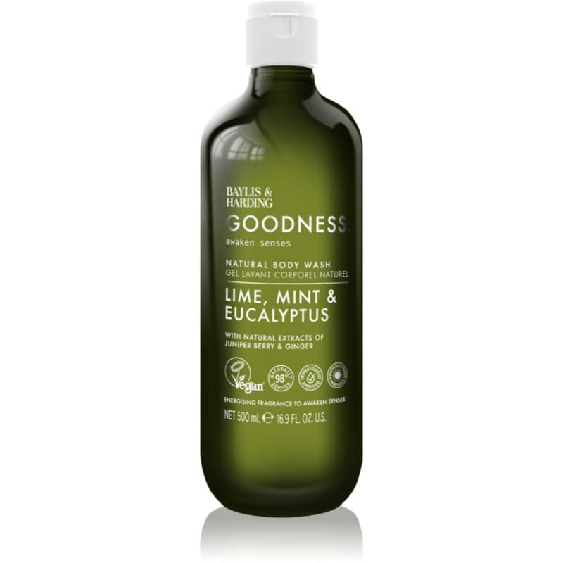 Goodness Awaken Senses odświeżający żel pod prysznic zapachy Lime, Mint & Eucalyptus